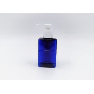 Buy cheap Bule Plastic Cosmetic Bottles With White Lotion Pump 180ml from wholesalers