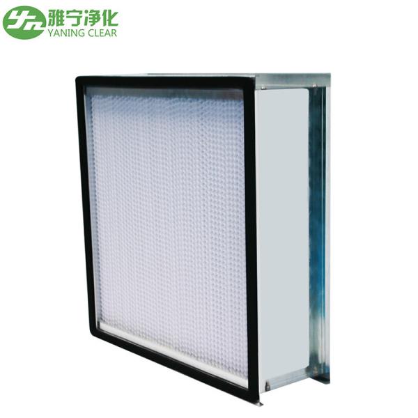 Quality Fiberglass H13 Portable Hepa Air Filter With Aluminum Frame Paper Separator for sale