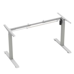 Buy cheap Custom Electric Height Adjustable Lifting Tea Desk in Brown Wooden Grain for Office from wholesalers