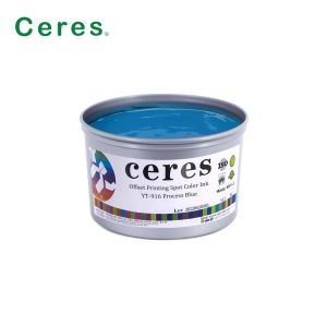 Buy cheap YT-916 Model Process Blue Pantone Offset Printing Ink with EN71-3 RoHS Compliance in 1kg/can Packing from wholesalers