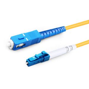 Buy cheap 7m (23ft) Simplex OS2 Single Mode LC UPC to SC UPC LSZH Fiber Optic Cable from wholesalers