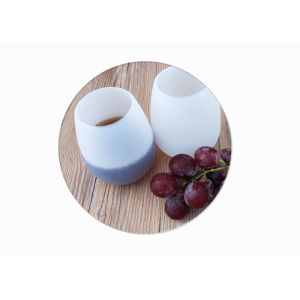 Buy cheap Unbreakable Silicone Wine Glasses / Portable Stemless Wine Glass Shatterproof from wholesalers