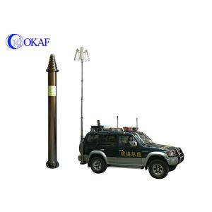 Buy cheap High Strength Aluminum Alloy Telescopic Mast Pole Pneumatic Antenna Pole product