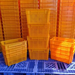 Buy cheap Stackable And Nestable Plastic Crate Mesh Storage Farm Factory Heavy Duty For Warehousing And Logistics Turnover from wholesalers