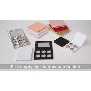 CMYK printing Blank Eyeshadow Palette OEM Empty Eyeshadow Compact