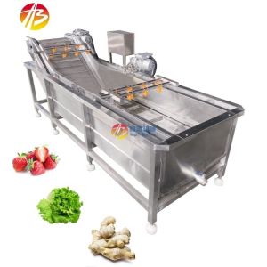 Buy cheap 1000kg/h Capacity Vegetable and Fruit Air Bubble Washing Machine for Industrial Market from wholesalers