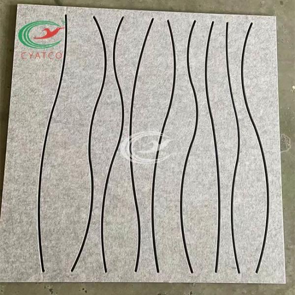 Quality Multipurpose Harmless Felt Panels Wall , Practical Polyester Fiber Acoustic Board for sale