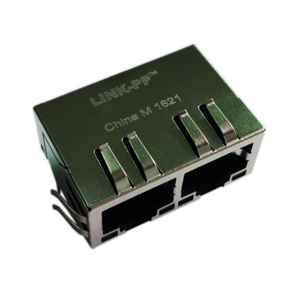 Quality JX80-0037NL / LPJ26404AENL 2 x10/100Mbps RJ45 With Integrated Magnetics for sale