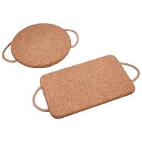 Buy cheap Multifunction Odorless Table Mat Cork Placemat Trivet With Rope Eco Friendly product