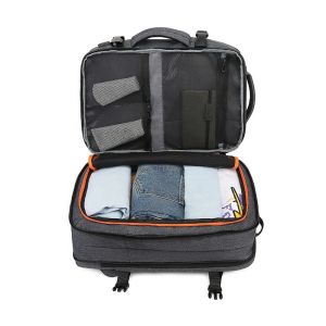Multifunction Expandable Travel Nylon Laptop Backpack With USB