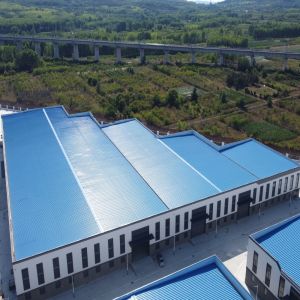 Buy cheap Q355B Prefabricated Steel Structure Warehouse with Aluminized Zinc Cladding from wholesalers