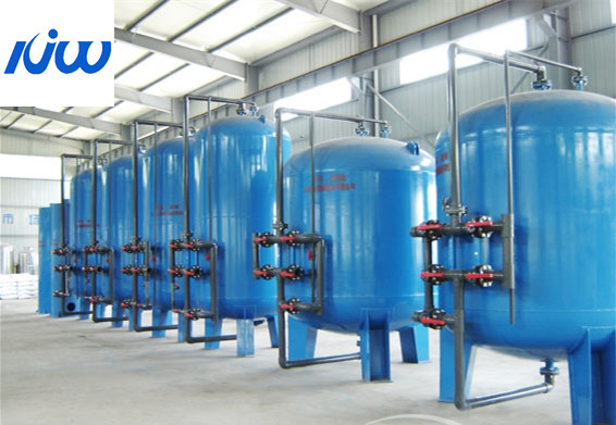 Quality Carbon Steel Large Scale Ion Exchange Water Treatment System for sale