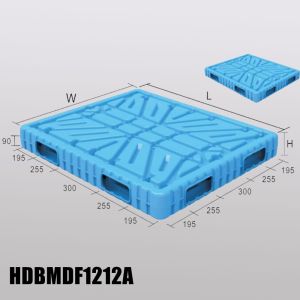 Buy cheap 1200*1200mm heavy duty blowing moulding plastic pallet for rice bag with dynamic load 2000kg from wholesalers