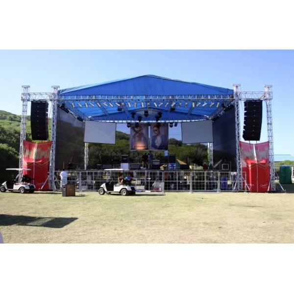 Black Silver Aluminum Lighting Truss Customized Foldable Portable Square Aluminum Truss