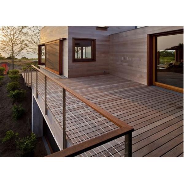 Quality Removeable Stainless Steel Cable Deck Railing , Stainless Steel Balustrade Systems for sale