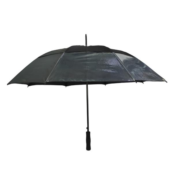 Buy cheap Auto Open Pongee 190T Windproof Golf Umbrellas With Transparent Panel from wholesalers