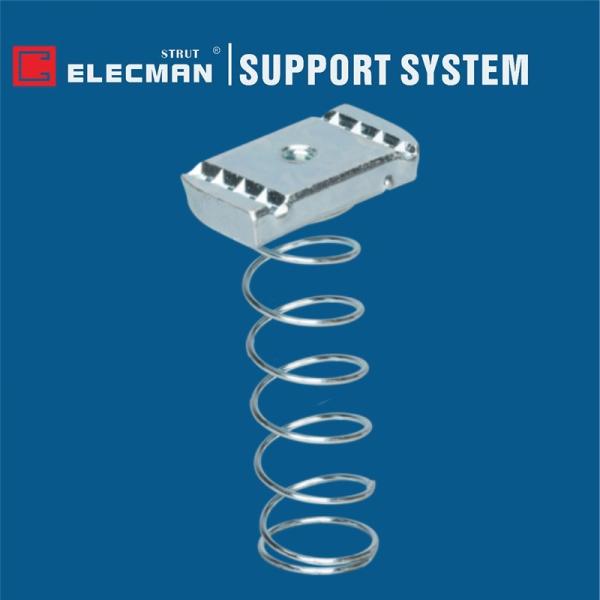 Buy cheap Zinc Plated Galvanized Steel Strut Channel Nuts With Long Spring from wholesalers