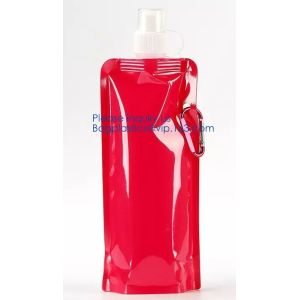 Foldable Water Bottle Bag 480ML Environmental Protection Collapsible Portable