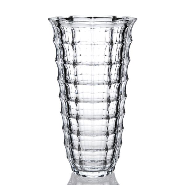 Quality High Quality Window Collection Transparent Clear Engraved Exquisite Glass Vase for sale