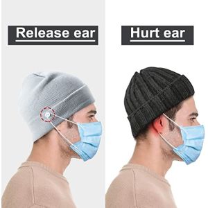 Buy cheap Custom Button 58cm Knit Beanie Hats Easy To Wear Masks from wholesalers