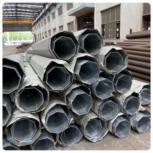 China 30-50FT Polygonal Hot Dip Galvanized Electrical Power Steel Pole on sale