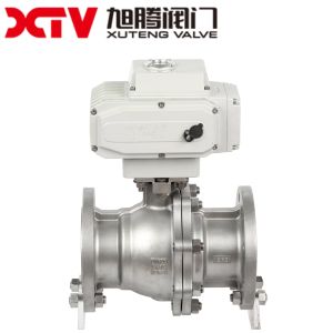 7n.M-1250n.M Net Torque High Platform Floating Ball Valve with Pneumatic
