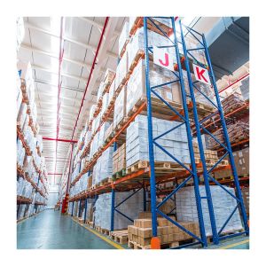 Custom Logo Lock Pins Style Metal Pallet Racking / Durable Warehouse Storage