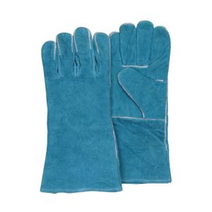 Buy cheap Anti-cut Function Heat Resistant Cow Split Leather Welding Safety Gloves 27cm or 35cm from wholesalers