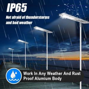 Buy cheap 300W High-power Waterproof IP65 Outdoor Integrated LED Solar Street Lamp with Motion Sensor from wholesalers