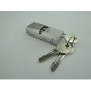 60mm Euro Profile Oval Shape Double Brass Cylinder Lock with 3 brass normal keys