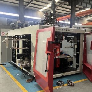 China 80mm Screw Diameter Automatic Blow Moulding Machine for In Mold Labeling HDPE LDPE PP on sale