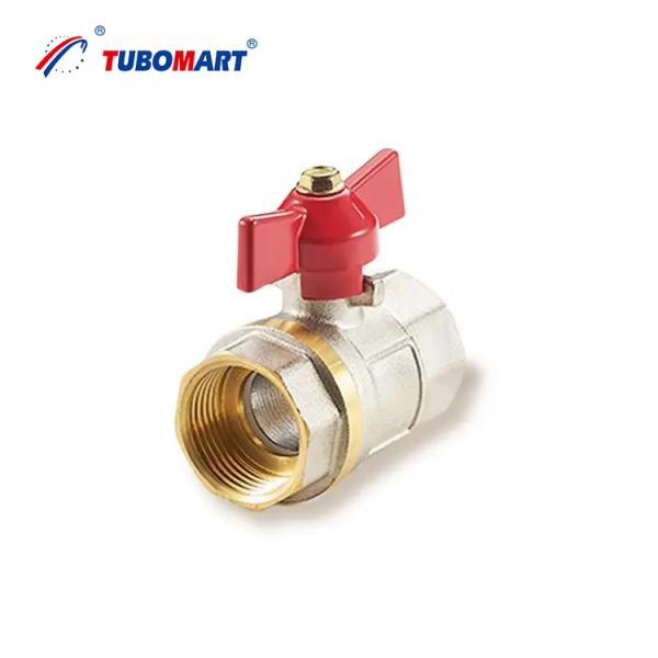 Buy cheap TUBOMART OEM Professional Manufacturer Female PEX Ball Valves Brass Valve with Butterfly Handle PEX Piping Solutions from wholesalers