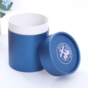 Clothes T Shirt Cylinder Cardboard Containers With Lids Glossy Lamination