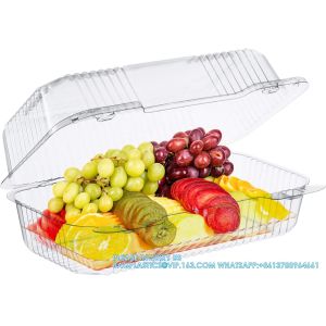 Buy cheap The Bakers Pantry Cake Roll Container Hinged Lid Disposable 9"X 5 Loaf Deep Cookies Plastic Containers D from wholesalers