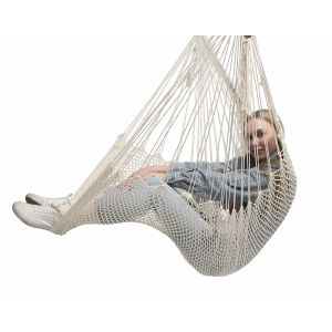 Buy cheap High Capacity Camping Hanging Chair Outdoor White Rope Hammock Chair With Stand from wholesalers