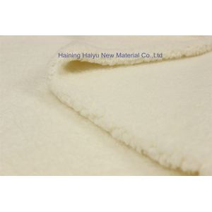 Buy cheap Double side 100% Polyester 240gsm Sherpa Fleece Fabric For Garment Or Blanket from wholesalers