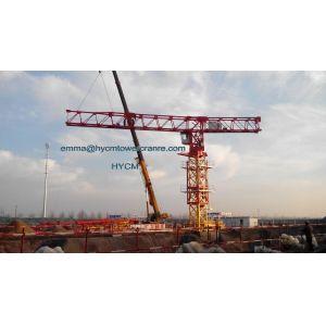 QTZ315 Flat Top Tower Crane 75M Boom 3.2t Tip Load to UAE Market