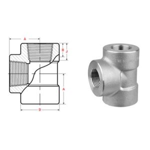 Buy cheap Stainless Steel 2 Inch 2000 PSI Threaded Reducing Tee from wholesalers