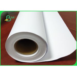 Buy cheap 36Inch * 150M White Plotter Paper Good Stiffiness For Canon Plotter Printer from wholesalers