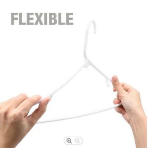 Buy cheap White Thick Plastic Hangers , Wardrobe Giant Tubular Plastic Hanger from wholesalers