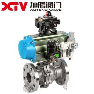 Buy cheap Floating Ball Valve Q41F with Pneumatic Actuation and Stainless Steel Body Material from wholesalers
