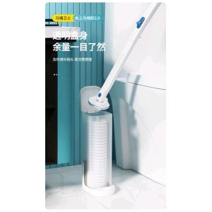 Buy cheap Disposable Toilet Brush with Ergonomic Handle for Hygiene Cleaning from wholesalers
