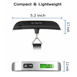 Buy cheap Lightweight and Accurate 50kg Digital Luggage Scale Travel Accessories with 110lbs Capacity Hanging Luggage Weighing Scale from wholesalers