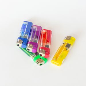 Refillable Electronic Candle Lighter With Colorful Gas And White LED Lamp