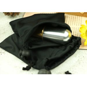 Buy cheap Black Silk Printing Microfiber Sunglass Pouch With Drawstring Stretch Freely from wholesalers