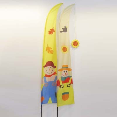 Quality Fall Harvest Garden Flag Scarecrow for sale