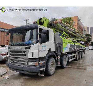 Buy cheap 2018 SCANIA Chassis Zoomlion Second Hand Concrete Pump Truck 63m from wholesalers