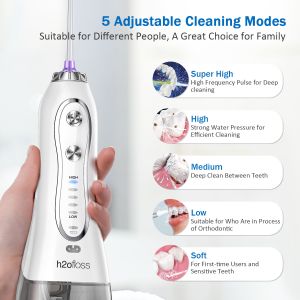 Buy cheap 2024 Travel Teeth Cleaning Water Jet Flosser with USB Charging Cable IPX7 Waterproof Level from wholesalers