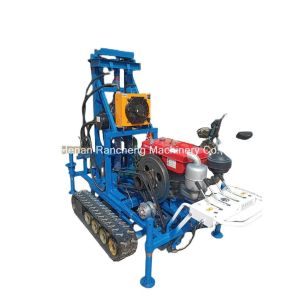 Easy Operation RCS200C Rubber Crawler Portable Drilling Rig With 150m Depth
