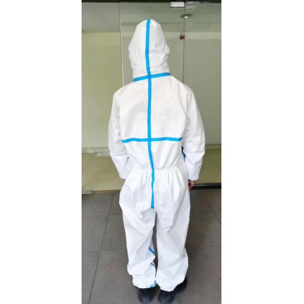 Buy cheap Antivirus Medical Protective Coveralls Disposable Protective Suit Against Germs from wholesalers
